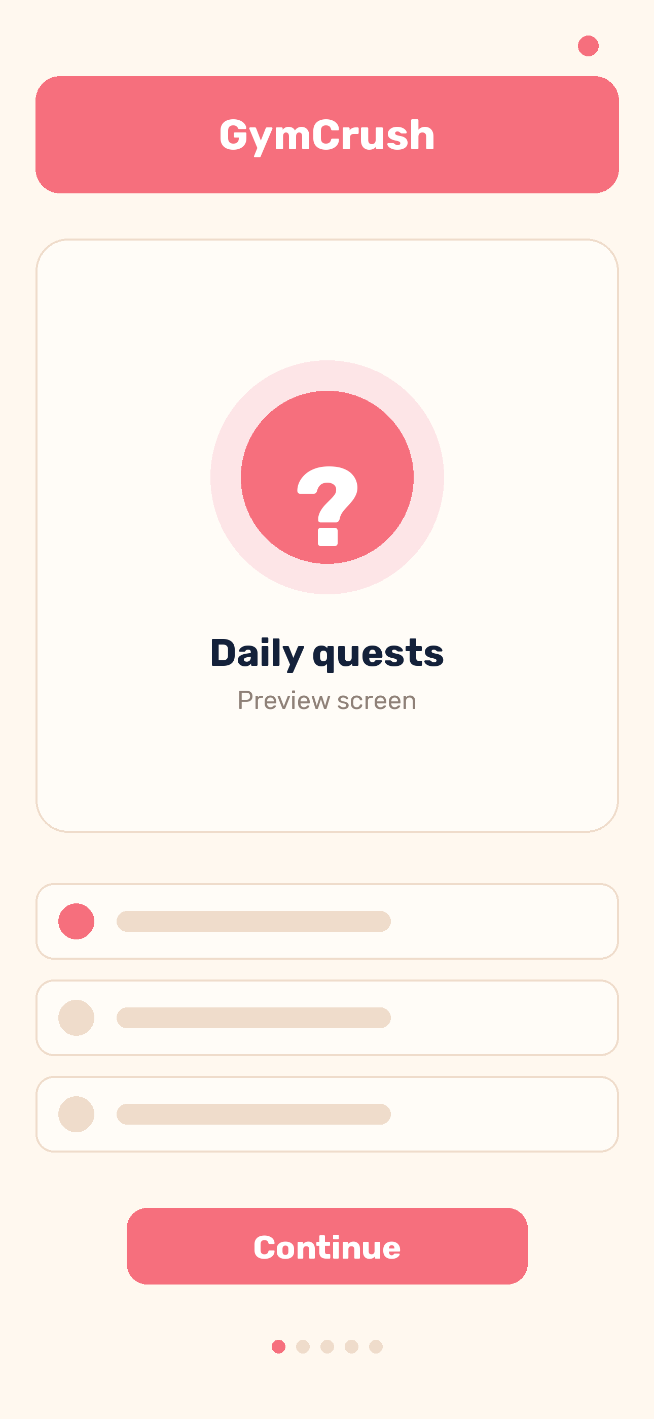 GymCrush app screenshot 1